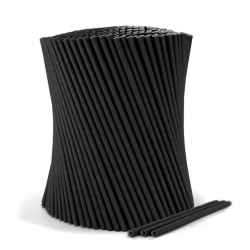 Trinkhalme Pappe-schwarz